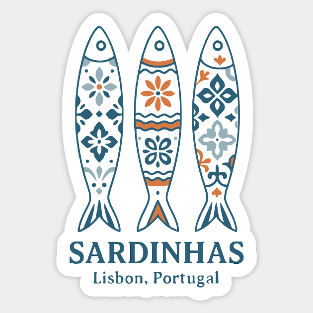 Sardinhas – Lisbon, Portugal Sticker by Designed By Marty